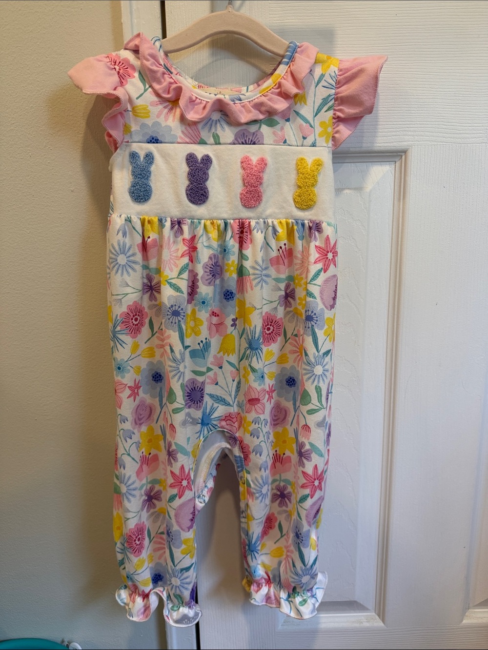 Toddler Floral Bunny Romper - Easter